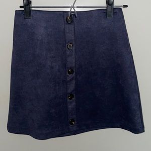 Suede Skirt
